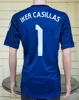 SPANISH LA LIGA REAL MADRID 2014-2015 FIFA CLUB WORLD CUP CHAMPION JERSEY ADIDAS CASILLAS 1 GOALKEEPER  SHIRT CAMISETA L