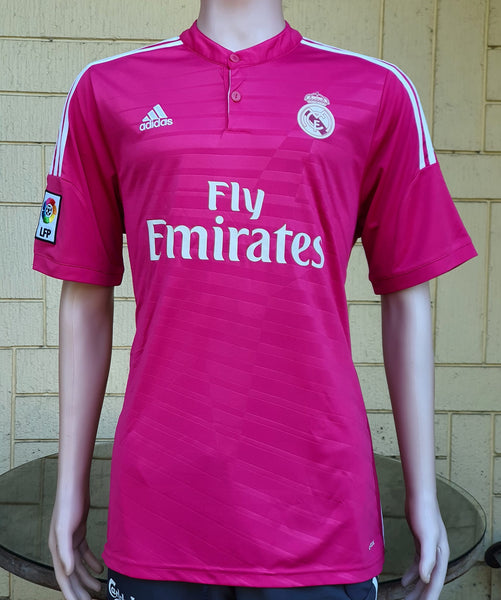 SPANISH LA LIGA REAL MADRID 2014-2015 FIFA CLUB WORLD CUP CHAMPION JERSEY ADIDAS JAMES 10 AWAY SHIRT CAMISETA XL