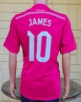 SPANISH LA LIGA REAL MADRID 2014-2015 FIFA CLUB WORLD CUP CHAMPION JERSEY ADIDAS JAMES 10 AWAY SHIRT CAMISETA XL