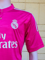 SPANISH LA LIGA REAL MADRID 2014-2015 FIFA CLUB WORLD CUP CHAMPION JERSEY ADIDAS SERGIO RAMOS 4 AWAY SHIRT CAMISETA L