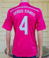 SPANISH LA LIGA REAL MADRID 2014-2015 FIFA CLUB WORLD CUP CHAMPION JERSEY ADIDAS SERGIO RAMOS 4 AWAY SHIRT CAMISETA L