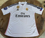 SPANISH LA LIGA REAL MADRID 2014-2015 FIFA CLUB WORLD CUP CHAMPION JERSEY ADIDAS HOME SHIRT CAMISETA S