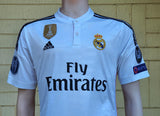 SPANISH LA LIGA REAL MADRID 2014-2015 FIFA CLUB WORLD CUP CHAMPION JERSEY ADIDAS HOME SHIRT CAMISETA S