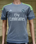 SPANISH LA LIGA REAL MADRID 2015-2016 UEFA CHAMPIONS LEAGUE CHAMPION JERSEY ADIDAS AWAY SHIRT CAMISETA S