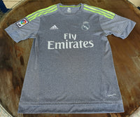 SPANISH LA LIGA REAL MADRID 2015-2016 UEFA CHAMPIONS LEAGUE CHAMPION JERSEY ADIDAS AWAY SHIRT CAMISETA S