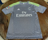 SPANISH LA LIGA REAL MADRID 2015-2016 UEFA CHAMPIONS LEAGUE CHAMPION JERSEY ADIDAS AWAY SHIRT CAMISETA S