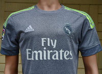 SPANISH LA LIGA REAL MADRID 2015-2016 UEFA CHAMPIONS LEAGUE CHAMPION JERSEY ADIDAS AWAY SHIRT CAMISETA S