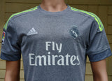 SPANISH LA LIGA REAL MADRID 2015-2016 UEFA CHAMPIONS LEAGUE CHAMPION JERSEY ADIDAS AWAY SHIRT CAMISETA S