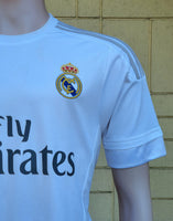SPANISH LA LIGA REAL MADRID 2015-2016 UEFA CHAMPIONS LEAGUE CHAMPION JERSEY ADIDAS HOME SHIRT CAMISETA S