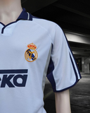 SPANISH LA LIGA REAL MADRID 2000 -2001 LA LIGA CHAMPION RAUL 10 HOME JERSEY ADIDAS SHIRT CAMISETA LARGE