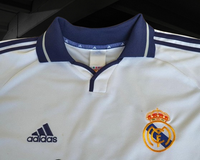 SPANISH LA LIGA REAL MADRID 2000 -2001 LA LIGA CHAMPION RAUL 10 HOME JERSEY ADIDAS SHIRT CAMISETA LARGE