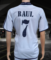 SPANISH LA LIGA REAL MADRID 2000 -2001 LA LIGA CHAMPION RAUL 10 HOME JERSEY ADIDAS SHIRT CAMISETA LARGE