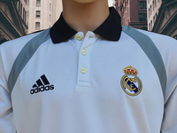 SPANISH LA LIGA REAL MADRID 2004-2005 TRAINING JERSEY ADIDAS SHIRT CAMISETA MEDIUM # 368131