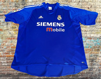 SPANISH LA LIGA REAL MADRID 2004-2005 LA LIGA 2ND PLACE MORIENTES 8 THIRD JERSEY ADIDAS SHIRT CAMISETA XL  #367817