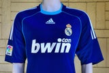 SPANISH LA LIGA REAL MADRID 2008-2009 SUPER COPA DE ESPANA CHAMPION JERSEY ADIDAS VAN DER VAART 23 AWAY SHIRT CAMISETA XL