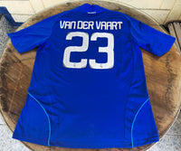 SPANISH LA LIGA REAL MADRID 2008-2009 SUPER COPA DE ESPANA CHAMPION JERSEY ADIDAS VAN DER VAART 23 AWAY SHIRT CAMISETA XL