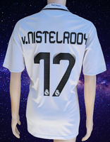 SPANISH LA LIGA REAL MADRID 2008-2009 SUPERCOPA CHAMPION v. NISTELROOY 17 HOME JERSEY ADIDAS SHIRT L # 315118