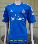 SPANISH LA LIGA REAL MADRID 2013-2014 UEFA LEAGUE CHAMPION JERSEY ADIDAS AWAY SHIRT CAMISETA L  SOLD