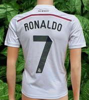 SPANISH LA LIGA REAL MADRID 2014-2015 UEFA SUPER CUP & FIFA CLUB WORLD CUP CHAMPION RONALDO 7 JERSEY ADIDAS SHIRT CAMISETA 13-14 YRS # F49664