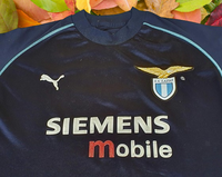 ITALIAN CALCIO S.S. LAZIO 2001-2002 QUARTER FINALS COPPA ITALIA TRAINING JERSEY PUMA SHIRT MEDIUM