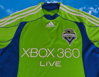 USA MLS SEATTLE SOUNDERS 2009 U.S. OPEN CUP CHAMPION HOME JERSEY ADIDAS SHIRT SMALL # E77292