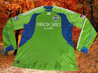 USA MLS SEATTLE SOUNDERS FC 2009 U.S. OPEN CUP Ljungberg 10 HOME JERSEY ADIDAS SHIRT XL # E79787