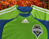 USA MLS SEATTLE SOUNDERS FC 2009 U.S. OPEN CUP Ljungberg 10 HOME JERSEY ADIDAS SHIRT XL # E79787