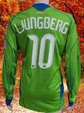 USA MLS SEATTLE SOUNDERS FC 2009 U.S. OPEN CUP Ljungberg 10 HOME JERSEY ADIDAS SHIRT XL # E79787