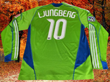 USA MLS SEATTLE SOUNDERS FC 2009 U.S. OPEN CUP Ljungberg 10 HOME JERSEY ADIDAS SHIRT XL # E79787