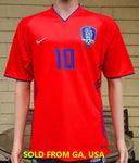 SOUTH KOREA 2006 WORLD CUP CHUYOUNG 10 JERSEY HOME NIKE SHIRT 저지 셔츠   LARGE /  IM#308069 037611/102931 SOLD!!