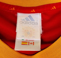 SPAIN 2002 HOME JERSEY MEMORABILIA PEP GUARDIOLA 4 HOME JERSEY ADIDAS SHIRT CAMISETA LARGE # 298547