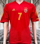 SPAIN 2004 EURO QUARTER-FINALS LEGENDARY RAUL 7 HOME JERSEY ADIDAS SHIRT CAMISETA  MEDIUM  # 348273