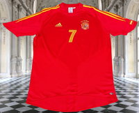 SPAIN 2004 EURO QUARTER-FINALS LEGENDARY RAUL 7 HOME JERSEY ADIDAS SPAIN 2004 EURO QUARTER-FINALS LEGENDARY RAUL 7 HOME JERSEY ADIDAS