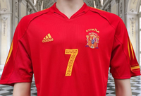 SPAIN 2004 EURO QUARTER-FINALS LEGENDARY RAUL 7 HOME JERSEY ADIDAS SHIRT CAMISETA  MEDIUM  # 348273