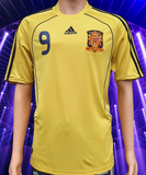 SPAIN 2008 EURO PRE-CHAMPION LEGENDARY TORRES 9 HOME JERSEY ADIDAS SHIRT CAMISETA MEDIUM  # 614175