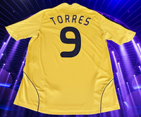 SPAIN 2008 EURO PRE-CHAMPION LEGENDARY TORRES 9 HOME JERSEY ADIDAS SHIRT CAMISETA MEDIUM  # 614175