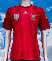 SPAIN 2014 WORLD CUP QUALIFICATION HOME JERSEY ADIDAS CLIMACOOL SHIRT CAMISETA MEDIUM  # G85279