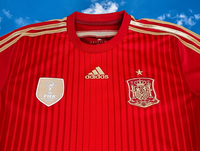 SPAIN 2014 WORLD CUP QUALIFICATION HOME JERSEY ADIDAS CLIMACOOL SHIRT CAMISETA MEDIUM  # G85279