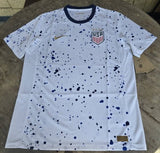 USA 2023 WORLD CUP WHITE SPLATTER 4 STAR HOME JERSEY NIKE SHIRT # DR3972-101  L,M,S