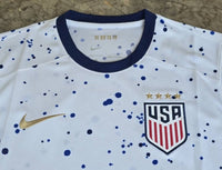 USA 2023 WORLD CUP WHITE SPLATTER 4 STAR HOME JERSEY NIKE SHIRT # DR3972-101  L,M,S