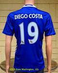 ENGLISH PREMIER CHELSEA 2016-2017 PREMIER LEAGUE CHAMPION DIEGO COSTA 19 HOME JERSEY ADIDAS SHIRT M /MODEL # A17182 SOLD !!!