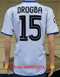 ENGLISH PREMIER CHELSEA 2004-2005 PREMIER LEAGUE & LEAGUE CUP CHAMPION DROGBA 11 UMBRO JERSEY SHIRT LARGE  SOLD!!!