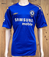 ENGLISH PREMIER CHELSEA 2005-06 PREMIER LEAGUE & FA COMMUNITY SHIELD CHAMPION HOME UMBRO JERSEY SHIRT XL