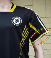 ENGLISH PREMIER CHELSEA 2008-09 UEFA CHAMPIONS FINAL JERSEY AUTHENTIC ADIDAS TRAINING SHIRT MEDIUM / CODE # 658318