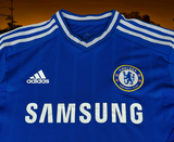 ENGLISH PREMIER CHELSEA 2013-14 UEFA CHAMPIONS LEAGUE SEMI-FINALS FERNANDO TORRES 9 HOME ADIDAS JERSEY SHIRT SMALL/MEDIUM