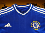 ENGLISH PREMIER CHELSEA 2013-14 UEFA CHAMPIONS LEAGUE SEMI-FINALS FERNANDO TORRES 9 HOME ADIDAS JERSEY SHIRT SMALL/MEDIUM