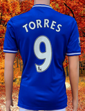 ENGLISH PREMIER CHELSEA 2013-14 UEFA CHAMPIONS LEAGUE SEMI-FINALS FERNANDO TORRES 9 HOME ADIDAS JERSEY SHIRT SMALL/MEDIUM