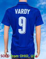 ENGLISH PREMIER LEICESTER CITY FC 2016-2017 COMMUNITY SHIELD LEAGUE RUNNER-UP JAMIE VARDY 9 PUMA HOME JERSEY SHIRT MEDIUM SOLD !!!