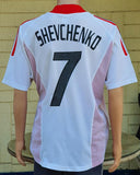 ITALIAN CALCIO AC MILAN 2002-03 COPPA ITALIA & UEFA LEAGUE CHAMPIONS SHEVCHENKO 7 JERSEY ADIDAS SHIRT MAGLIA LARGE