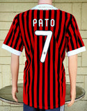 ITALIAN CALCIO AC MILAN 2011-2012 SUPERCOPPA ITALIANA- CHAMPION PATO 7 HOME ADIDAS SHIRT MAGLIA EXTRA LARGE 